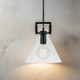 Modern Pendant Light Black Metal Clear Glass 245mm E27 60W Modern Pendant Light Black Metal Clear Glass 245mm E27 60W